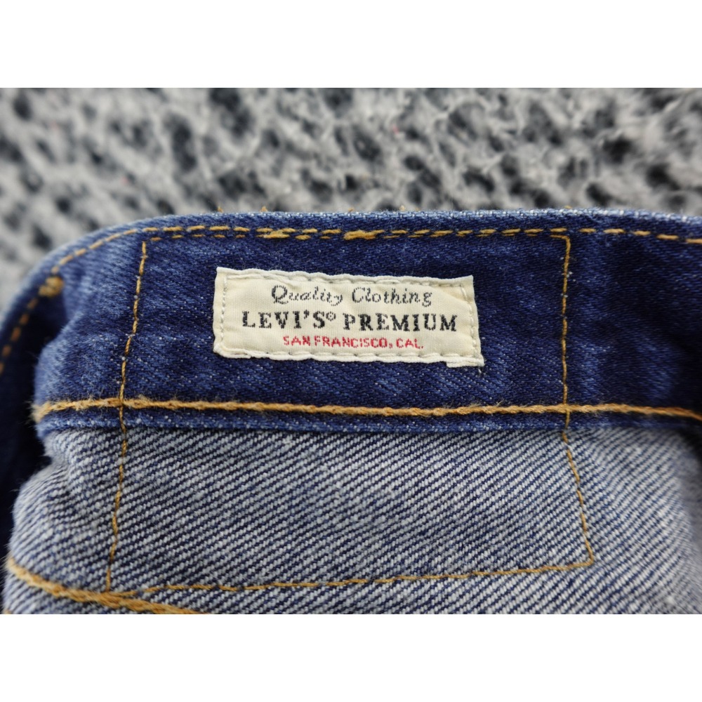 Levi's 501 Premium 93' Original Fit Button Fly Dark Wash Denim Jeans Sz 29x30 - Picture 15 of 16